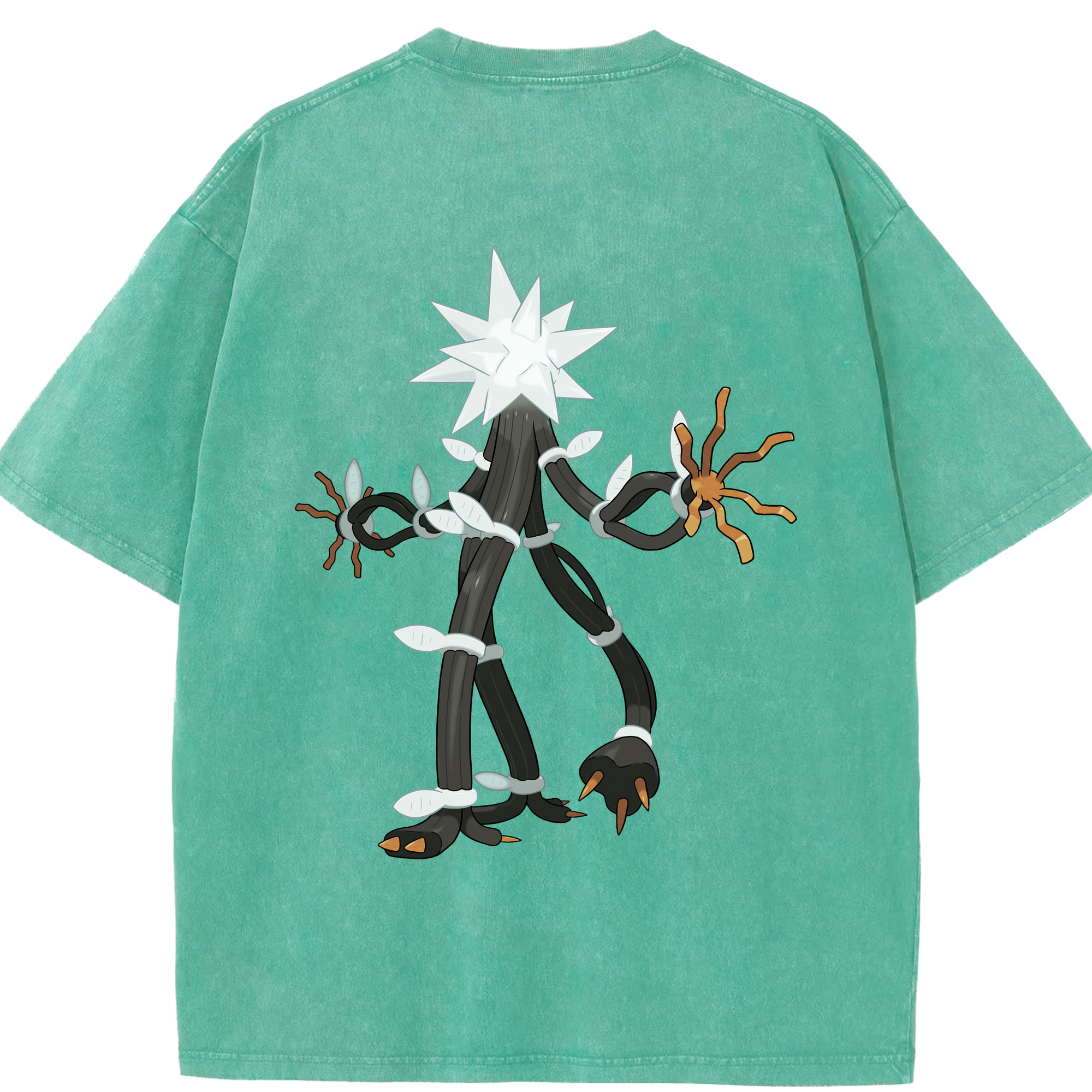（画像用） ポケットモンスター Pokémon 綿100% ヴィンテージ風 半袖Tシャツ（背面プリント）